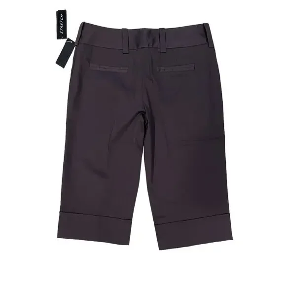 NWT Women's Byerwear Brand Brown Capri's Size 7 Stretch Pants Spring, Summer - Picture 2 of 12
